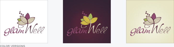 logo design for glamwell online shop, design by catalina sedlak allround designer, corporate design, corporate icon
