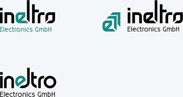 logo design for ineltro electronics, design by catalina sedlak allround designer, corporate design, corporate icon